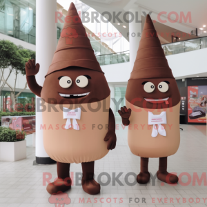 Brown Ice Cream Cone...