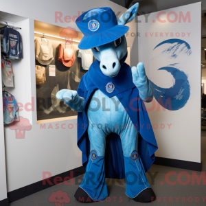 Maskottchenkostüm Blaues...