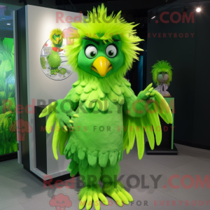 Postava maskota Lime Green...