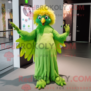 Postava maskota Lime Green...