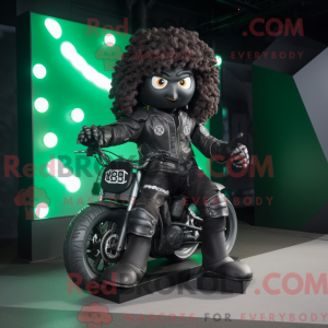 Figura de máscara preta da...