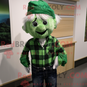 Spinach mascot costume...