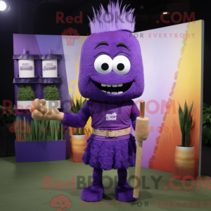 Disfraz de mascota Purple...