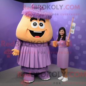 Postava maskota Purple Pad...