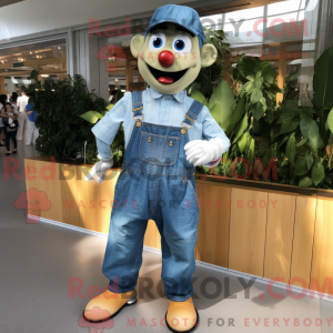 Cream Apple mascot costume...