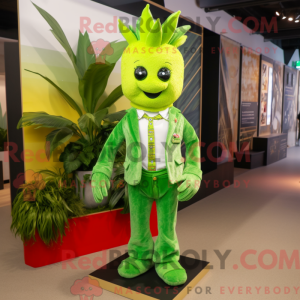 Lime Green Pineapple mascot...