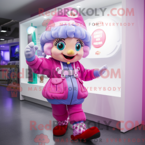 Mascotte de personnage de...
