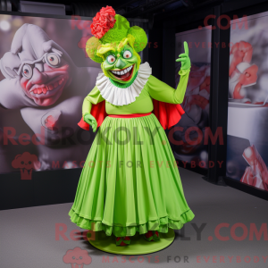 Postava maskota Lime Green...