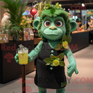 Máscara de Macaco Verde com...