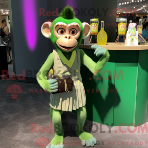 Máscara de Macaco Verde com...