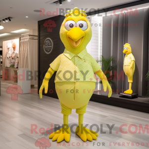Citrongul Tyrkiet maskot...