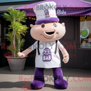Lavender Bbq Ribs mascot...
