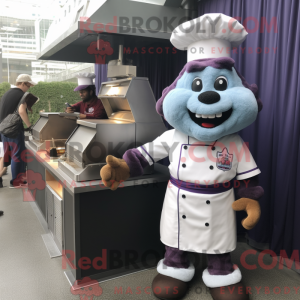 Lavender Bbq Ribs mascot...