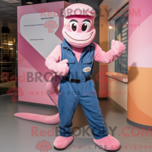 Maskottchenkostüm Pink...