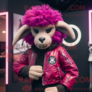 Magenta Merino sau maskot...