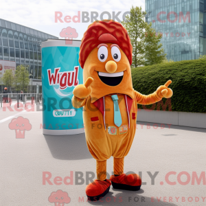 Cyan Currywurst máscara de...