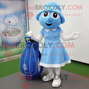 Postava maskota Sky Blue...