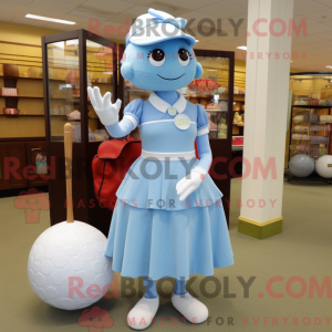 Sky Blue Golf Ball mascotte...
