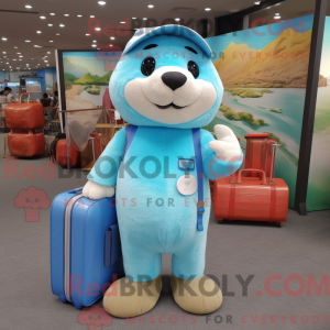 Postava maskota Sky Blue...