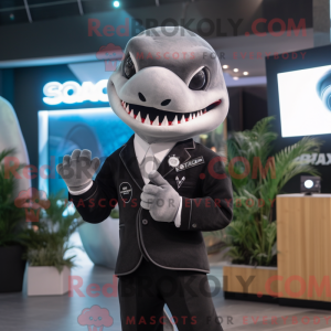Black Shark-mascottekostuum...