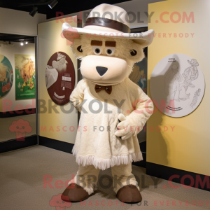 Cream Buffalo mascot...