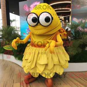 Disfraz de mascota cangrejo...