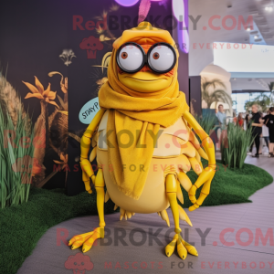 Yellow Hermit Crab mascot...