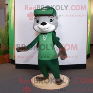 Forest Green Weasel maskot...