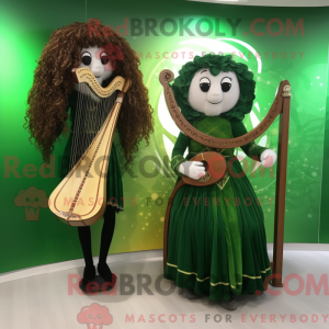 Forest Green Celtic Harp...