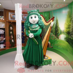 Forest Green Celtic Harp...