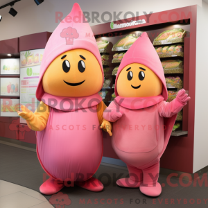 Pink Mango mascottekostuum...
