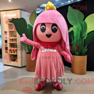 Pink Mango mascottekostuum...