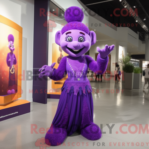 Lilla Acrobat maskot...