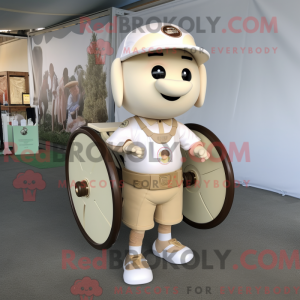Cream Plate Spinner mascot...
