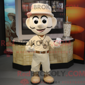 Cream Plate Spinner maskot...