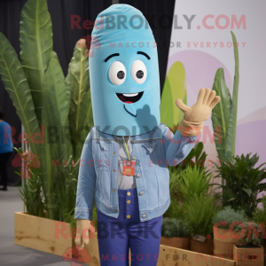 Sky Blue Asperges mascotte...
