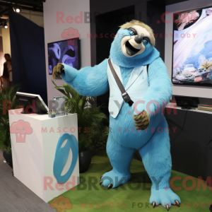 Cyan Giant Sloth máscara de...