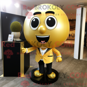 Gold Onion mascot costume...