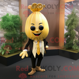 Gold Onion maskot kostume...