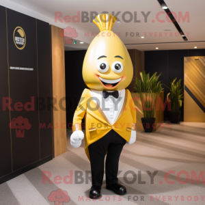 Gouden Ui-mascottekostuum...