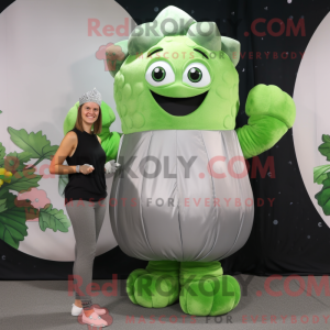 Silver Broccoli mascot...
