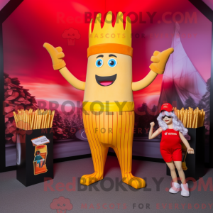 Frieten mascotte kostuum...