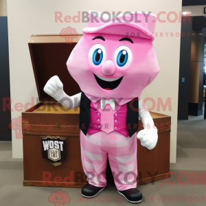 Pink Treasure Chest mascot...