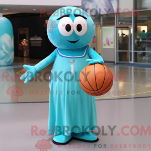 Teal Basketball Ball...