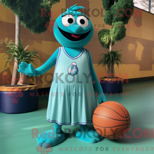 Teal Basketball Ball...