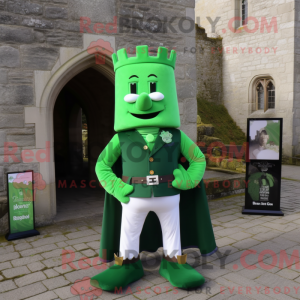 Grünes Maskottchenkostüm...