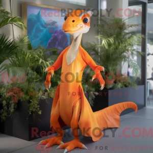 Orange Dimorphodon maskot...
