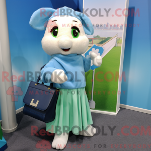 Sky Blue Irish Flag maskot...