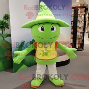 Lime Green Starfish maskot...