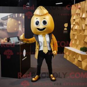 Gold Beet-mascottekostuum...